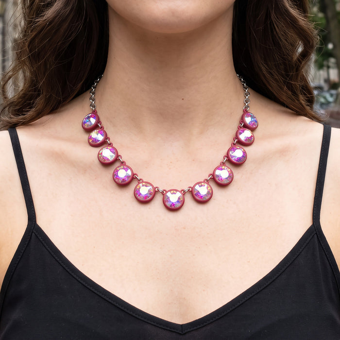12103 - Crystal Necklace - Red