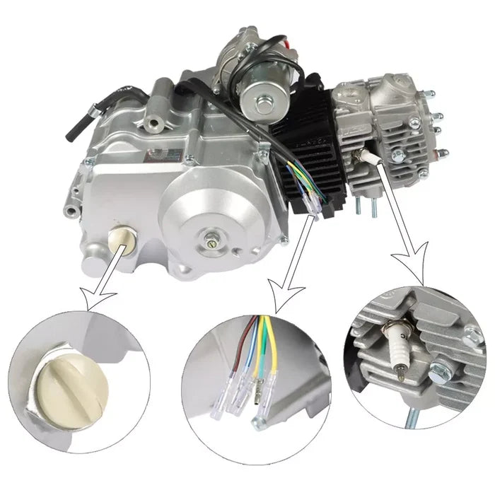 125cc 3 Speeds w/Reverse, Elec. Start Engine
