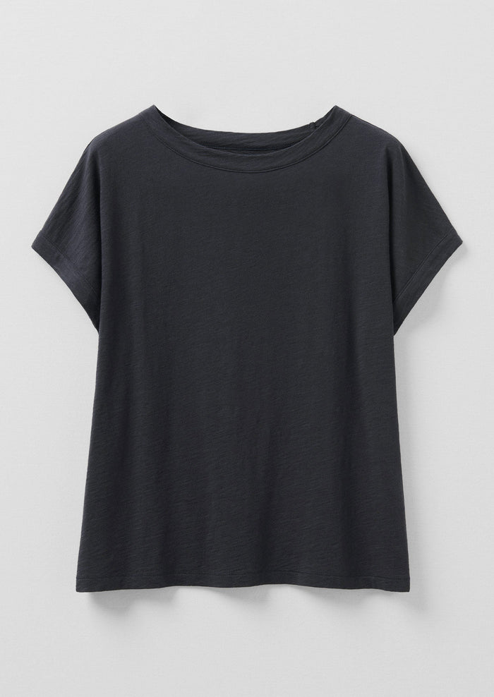 Alda Organic Cotton Easy Tee | Coal