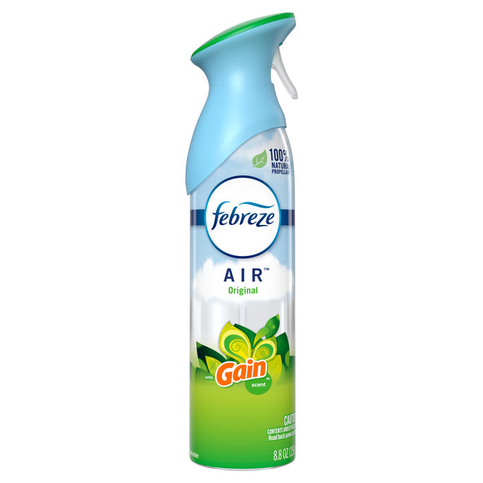 Ambientador eliminador de olores Febreze con aroma original Gain, 8.8 fl oz