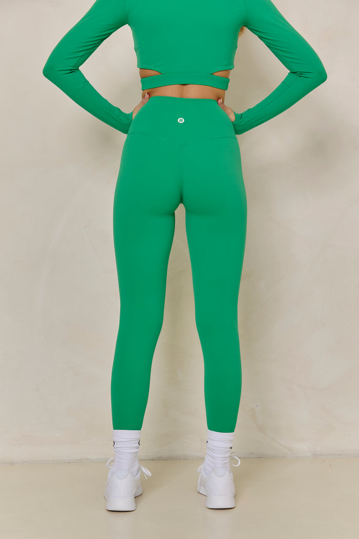 Astoria BALANCE Crossover Sleeve Crop - Palm Green