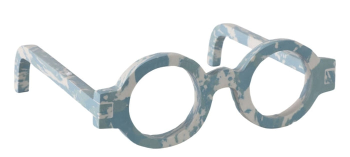 Blue and White Stone Decorative Glasses