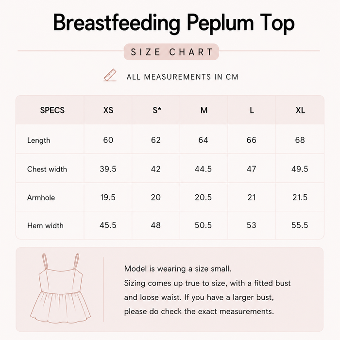 Breastfeeding Peplum Top Yellow