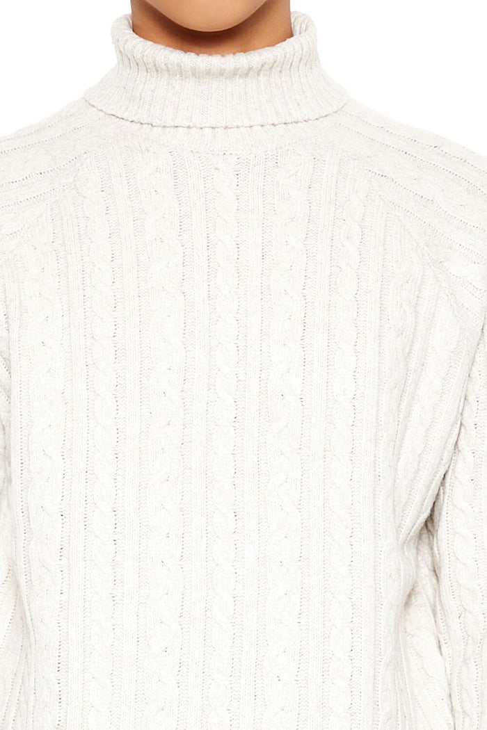 Cable Knit Turtleneck Sweater