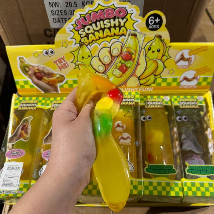 Charm Banana Coconut Oil Squish Toy