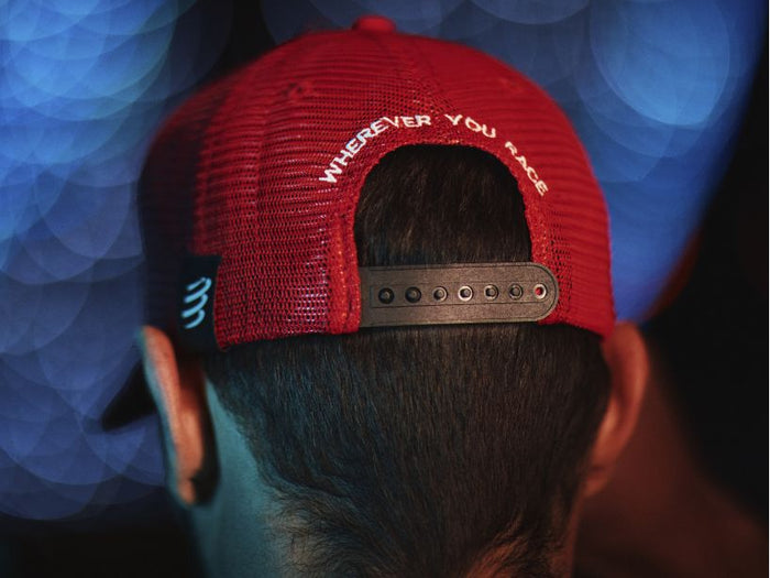 Compressport Unisex's Trucker Cap - Red/White