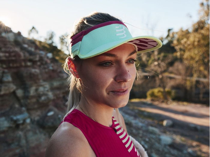 Compressport Unisex's Visor Ultralight - Paradise Green/Jazzy