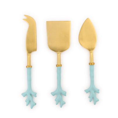 Coral Cheese Knives