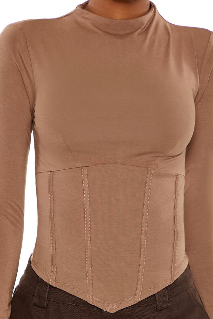 Corset High-Neck Top