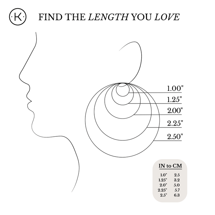 Hoop Earring Size Guide