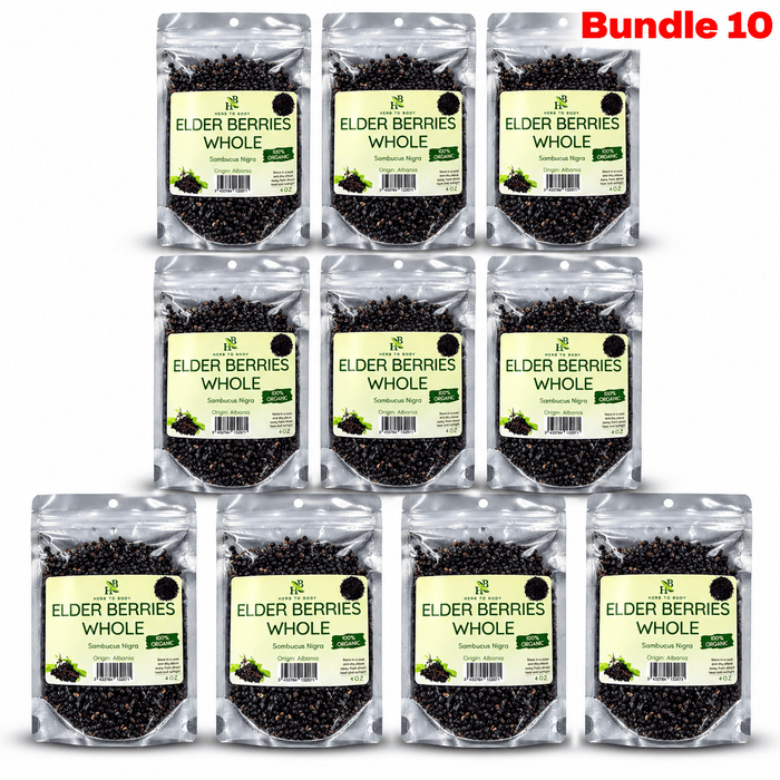 Elder Berries Whole Organic | Pure Dried Botanical - Yado African & Caribbean Market