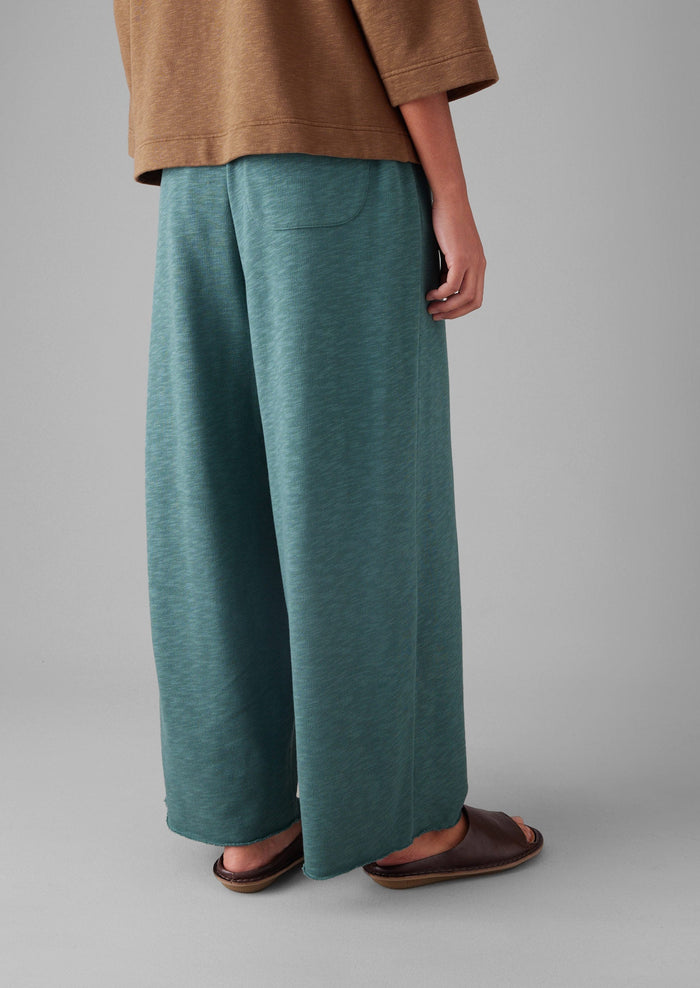 Full Length Loopback Jersey Trousers | Dusty Jade