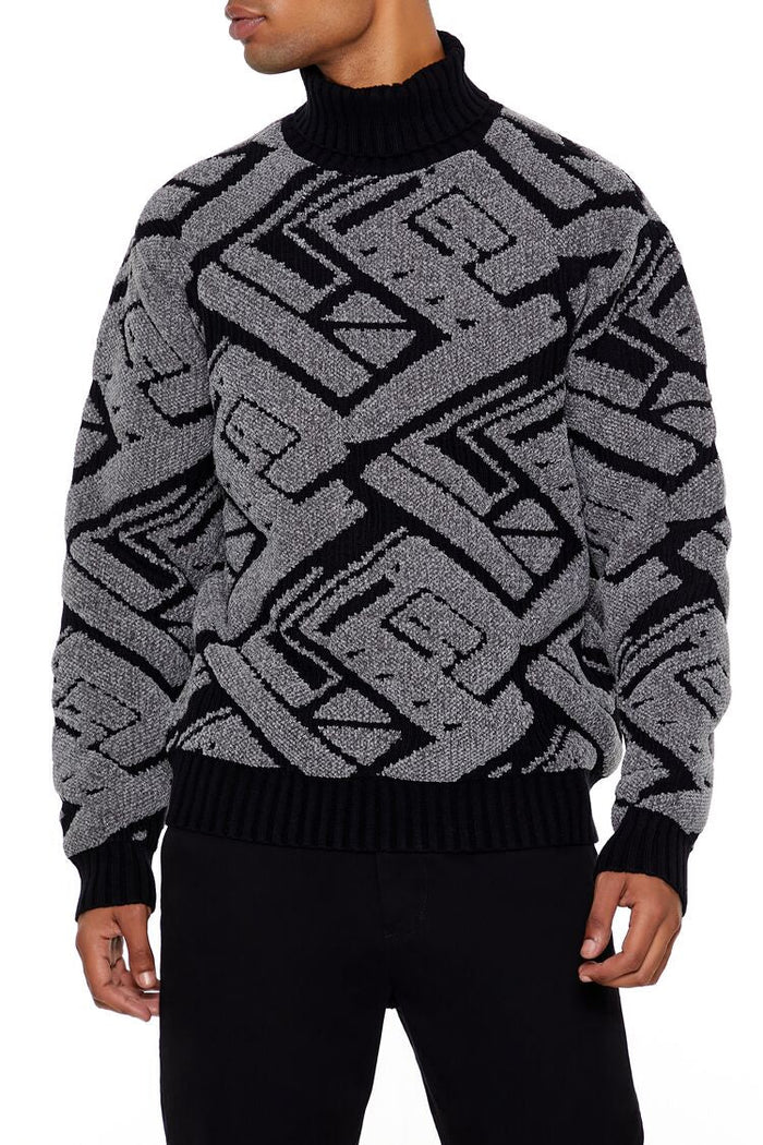 Geo Turtleneck Sweater