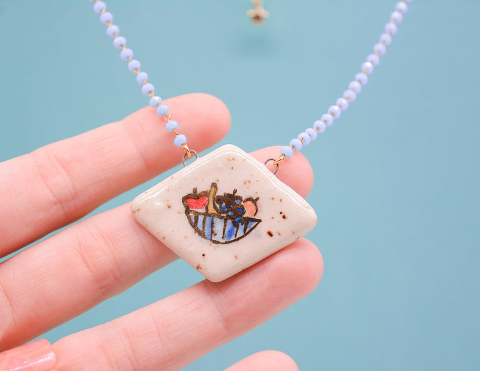Golden Fruit Bowl Necklace