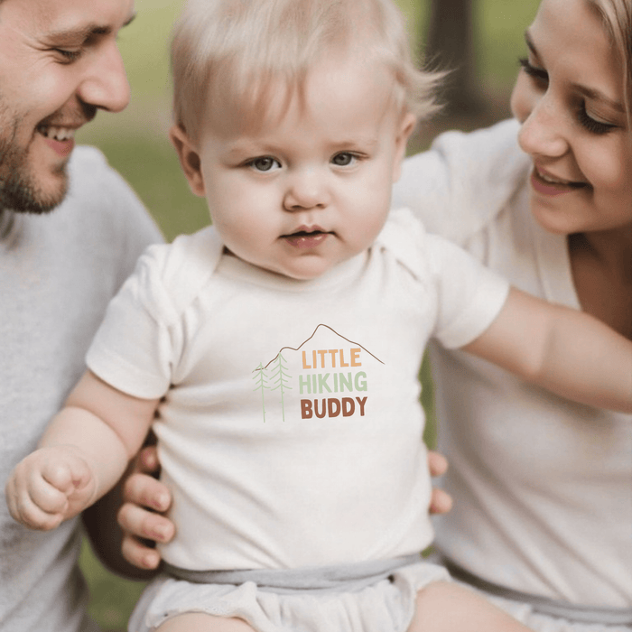 Baby graphic bodysuit | hiking buddy finn + emma