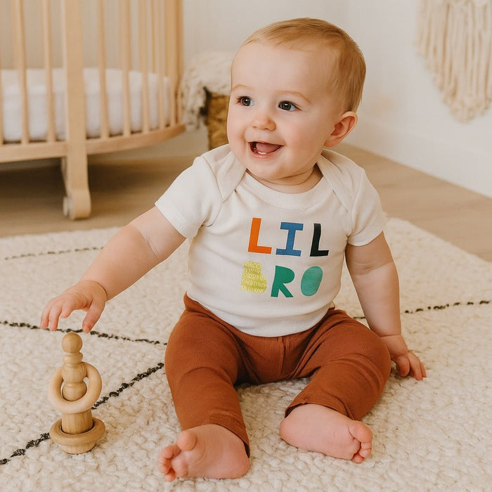 Baby graphic bodysuit | lil bro Finn + Emma
