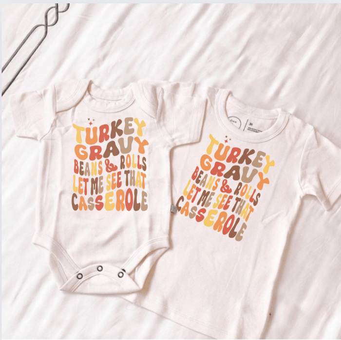 Thanksgiving Baby and Toddler Tops