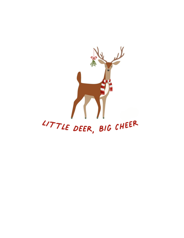 Baby long sleeve graphic bodysuit | little deer big cheer finn + emma