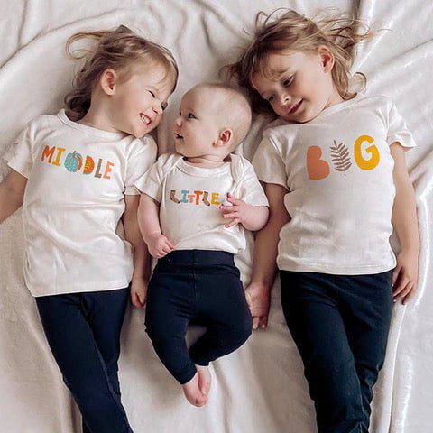 Baby graphic tee | middle autumn finn + emma