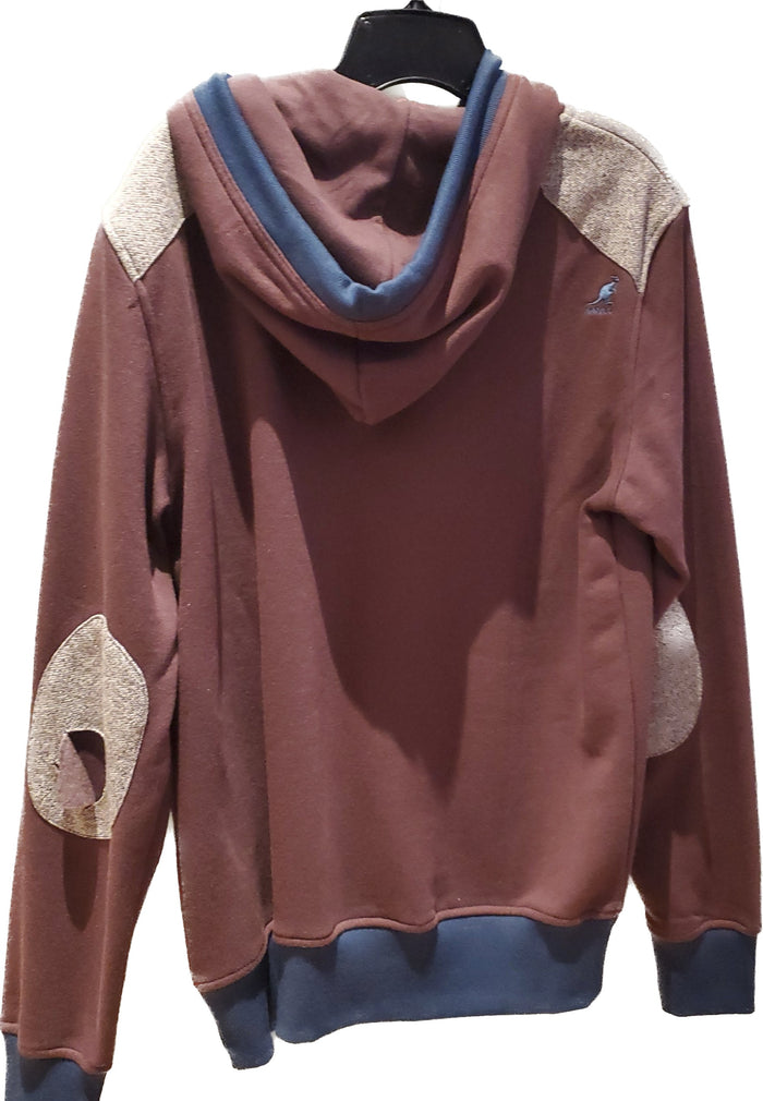 Hoodie kangol bourgogne et bleu foncé