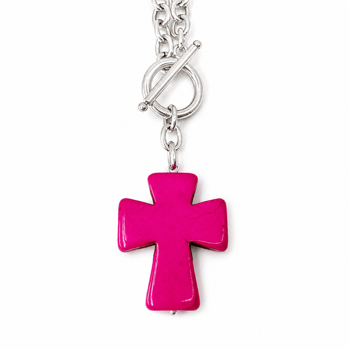 Silver / Pink / 16.5"