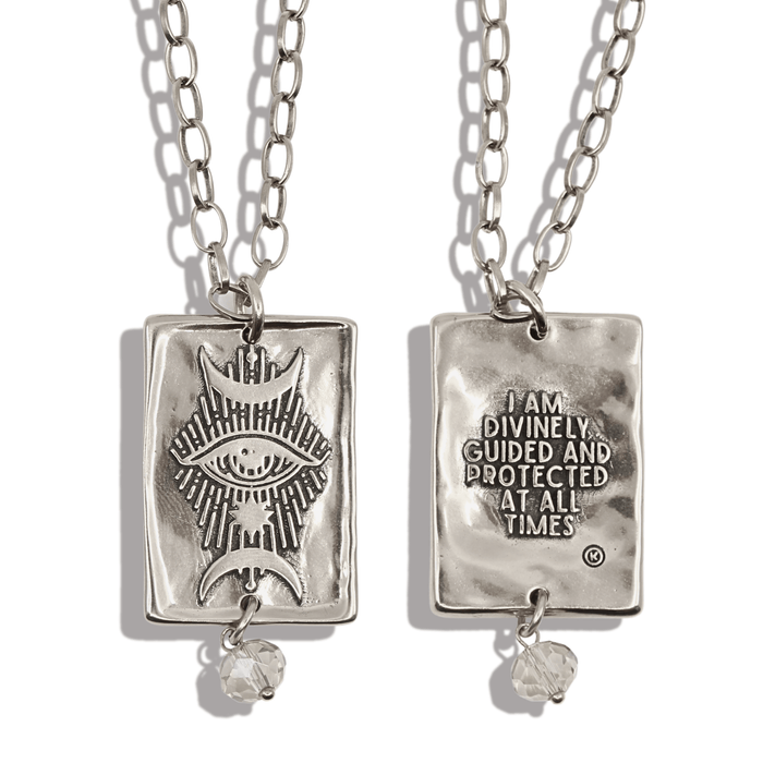 I Am Divinely Guided Triple Moon Original Necklace