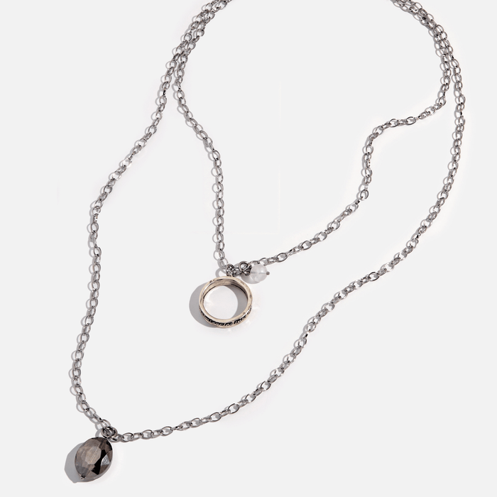Silver with Smoky Crystal