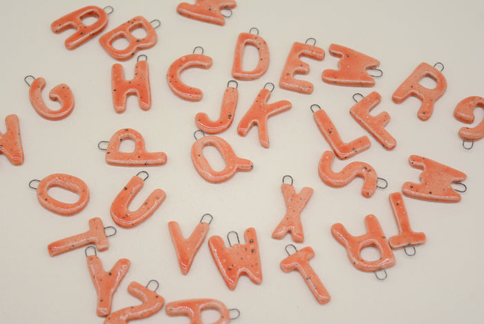 Initial Necklace - Persimmon