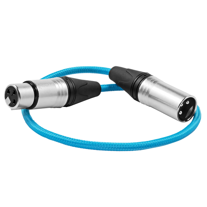 Kondor Blue 18'' Male XLR to Female XLR Audio Cable for On-Camera Mics