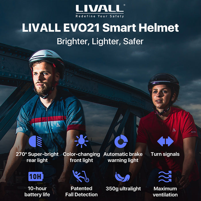 LIVALL EVO21 Smart Cycling Helmet - Ultraviolet