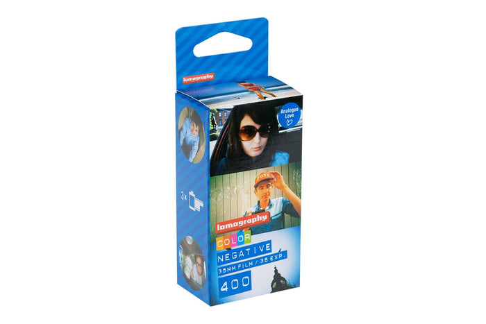 Lomography 400 Color Negative 35mm Film, 3-Pack