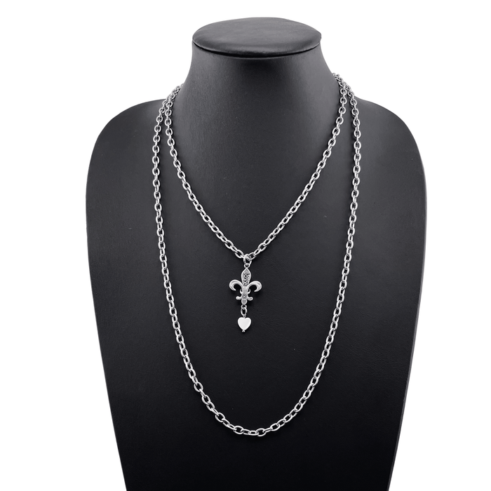 Love Fleur de Lis Fusion Necklace Duo Bundle