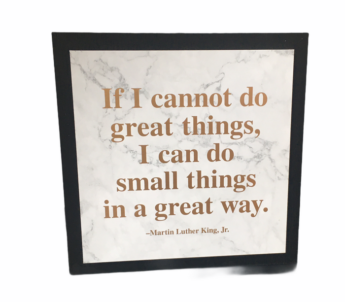 Martin Luther King Jr. Plaque "Great"