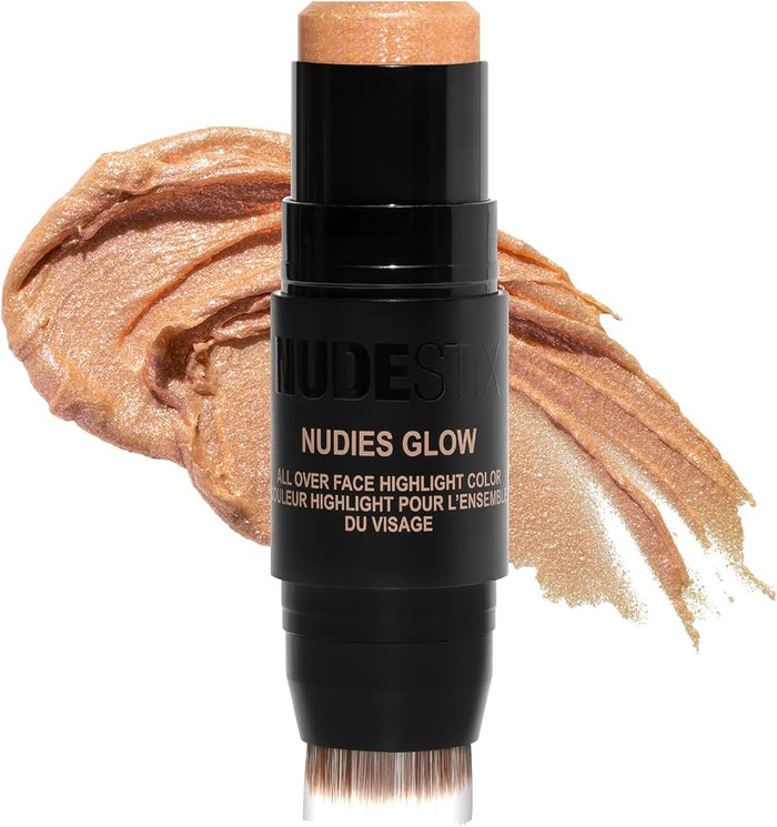 Nudies Glow Highlighter Stick w/Blending Brush