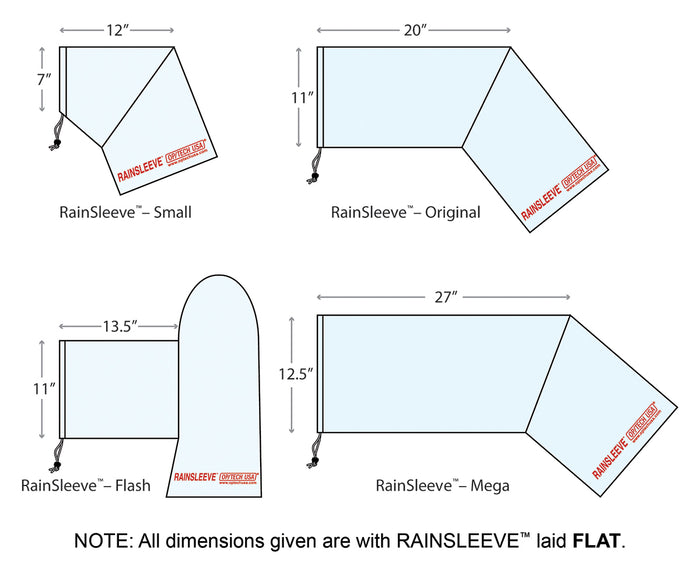 OP/TECH USA Rainsleeve 8" Small (Pack of 2)