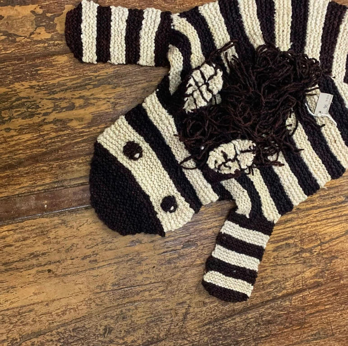Baby Organic Wool Play Mat + Nursery Rug | Zebra finn + emma