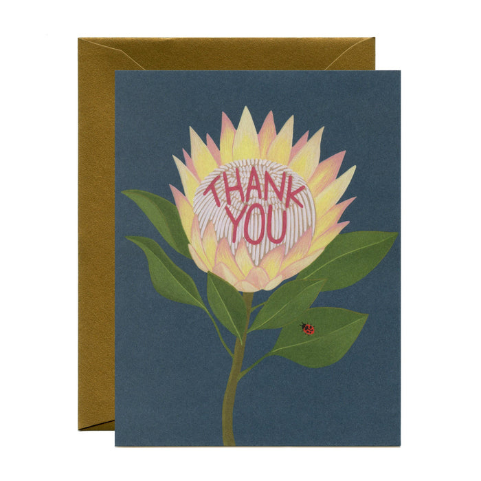 Protea Thank You Card