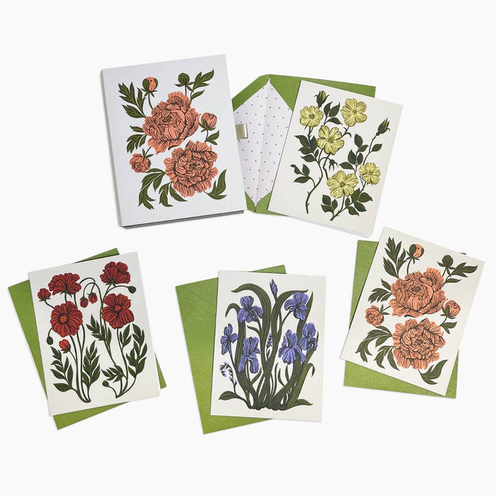 SALE Paper Source Intricate Floral Stationery Card Set