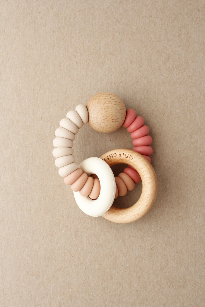 Baby Teether - Dany | Maroon littleCHEW