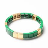 Tile Bead Bracelet