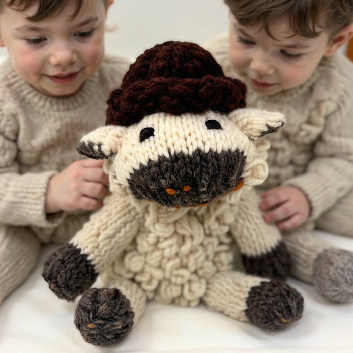 Baby Wool Knit Buddy | Sawyer the Sheep finn + emma