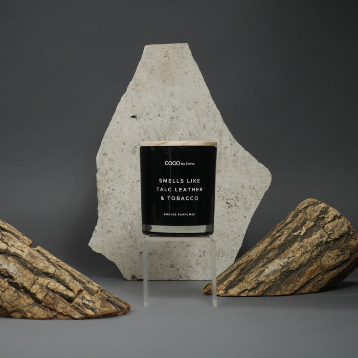 11oz Smells Like Talc Leather & Tobacco Candle