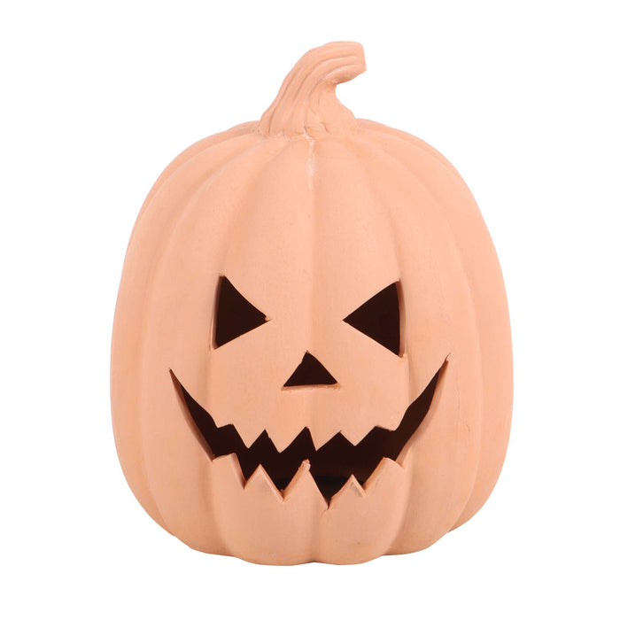 15cm Terracotta Halloween Pumpkin Decoration