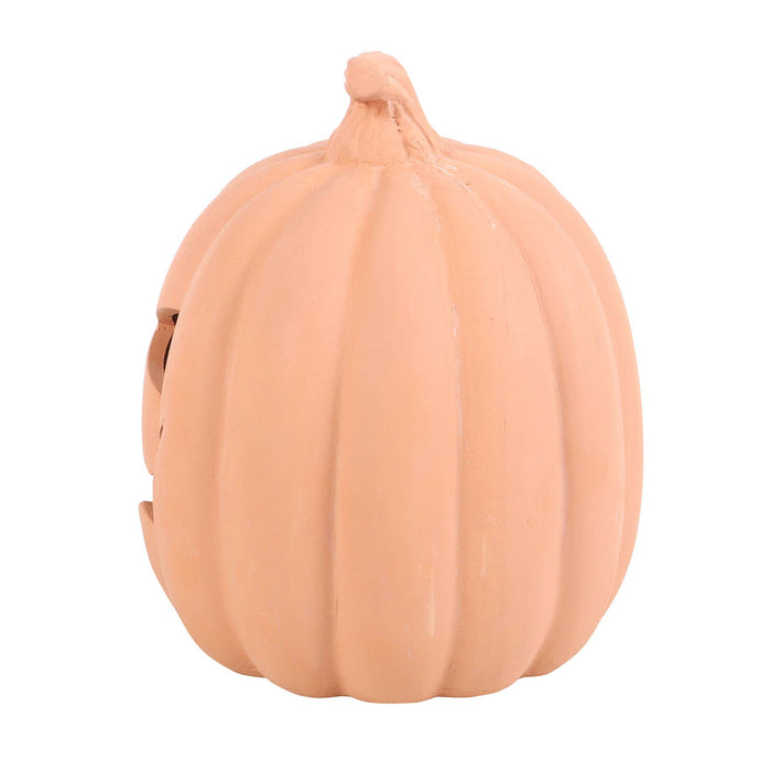 15cm Terracotta Halloween Pumpkin Decoration