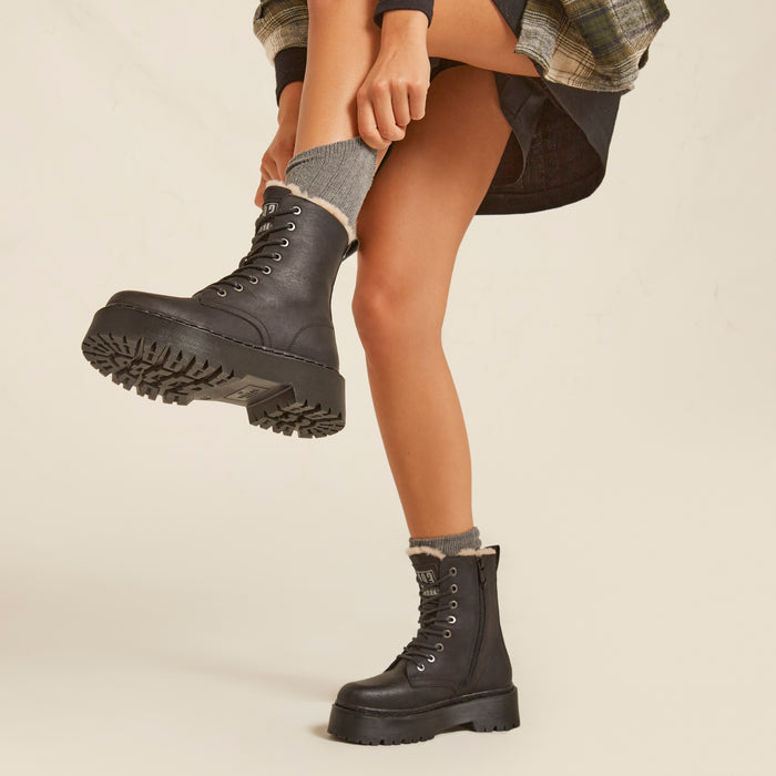 13-1993BOWIE_0902-1993 BOWIE PLATEFORME-Women's Winter Boots-Yellow-Yellow Shoes