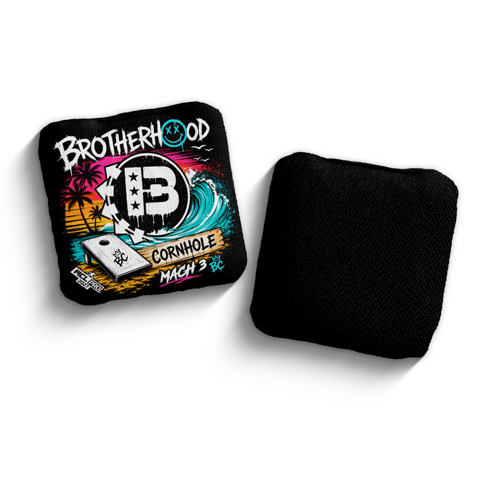 2027 Brotherhood Cornhole Mach 3 Beach Punk Edition ACL Pro Stamped Cornhole Bags - Brotherhood Cornhole