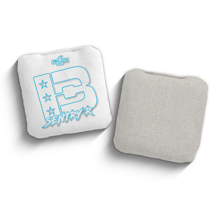 2027 Brotherhood Cornhole Sentry White Outline Edition ACL Pro Stamped Cornhole Bags
