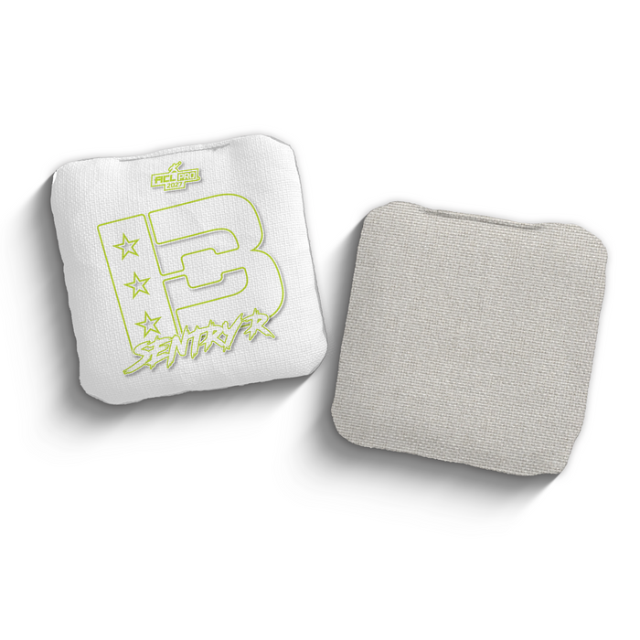 2027 Brotherhood Cornhole Sentry White Outline Edition ACL Pro Stamped Cornhole Bags