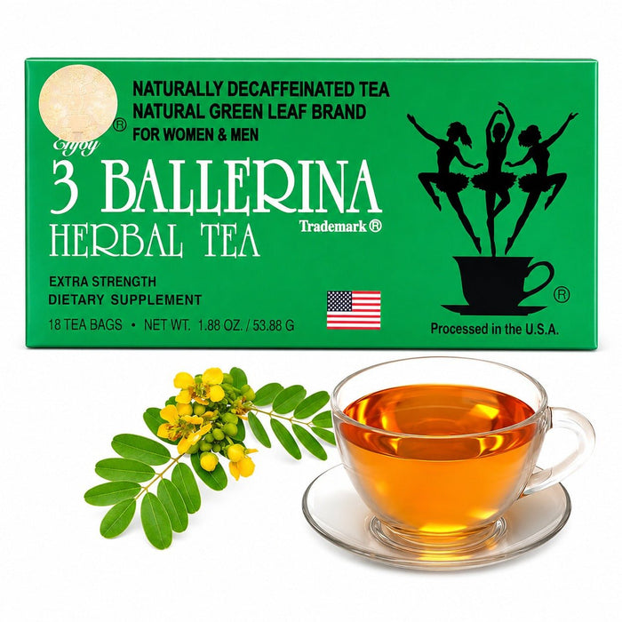 3 Ballerina Tea | Extra Strength Herbal Tea 18 Bags - Yado African & Caribbean Market