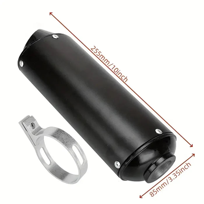 32mm Black pit Bike Exhaust Muffler + Clamp